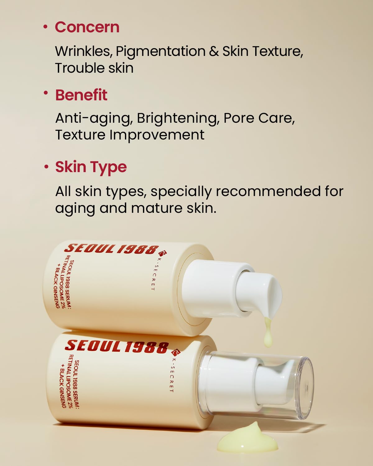 K-SECRET - SEOUL 1988 Cream: Retinal Liposome 1% + Fermented Rice (Original)