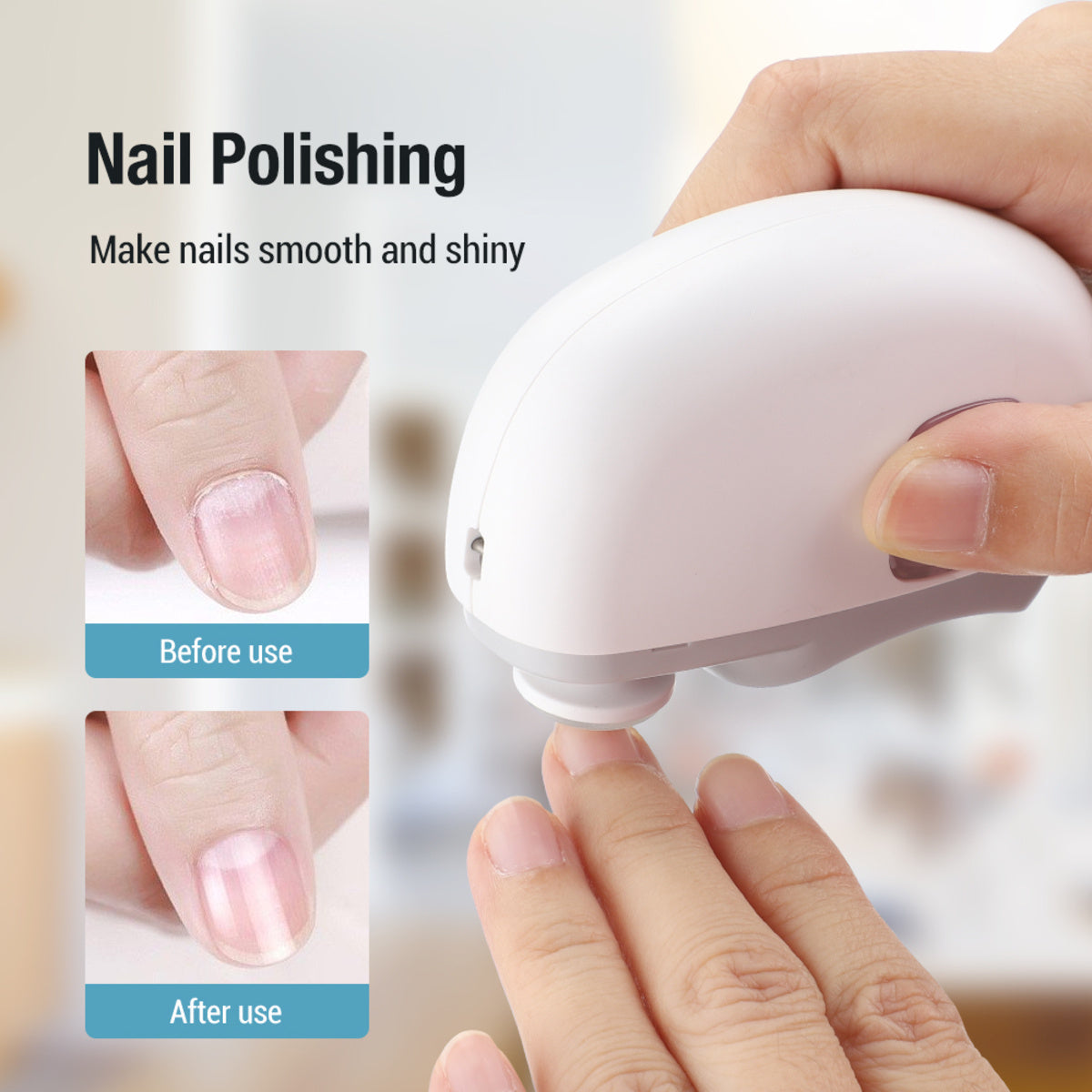 Electric Nail Clippers With Light Automatic Anicure Trimmer Baby Fingernail Toe Scissors Pedicure Polishing Nails Cutter